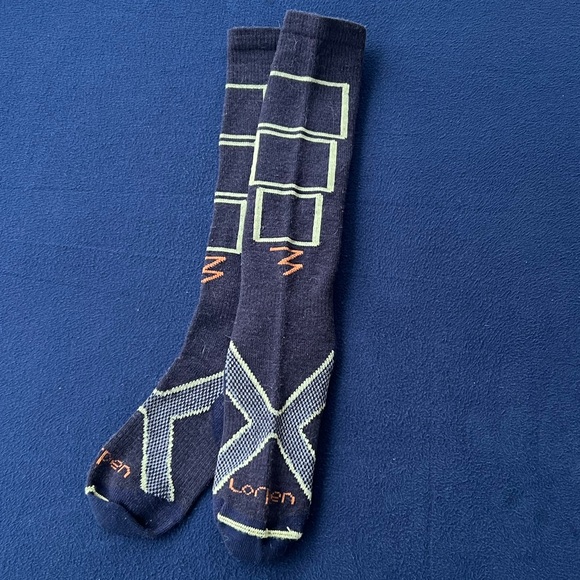 Lorpen STL 1127 Tri Layer Socks Ski and Snowboard Navy Men’s Small - Picture 3 of 4